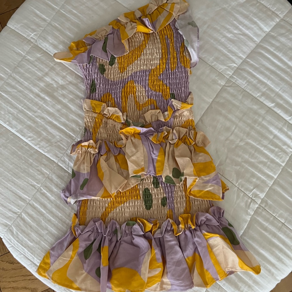 Colorful Ruffled Dress
